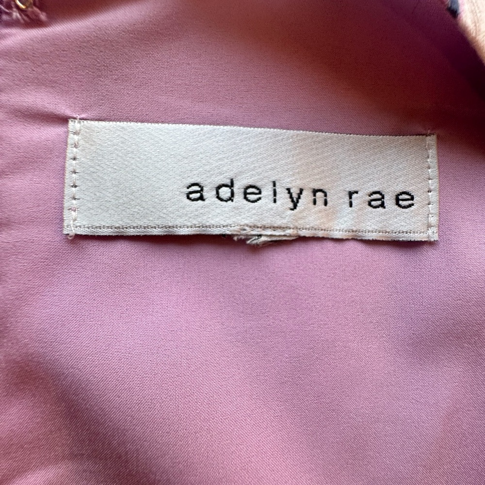 Adelyn Rae Floral, Short-Sleeve, Ruched, Viscose Dress - Picture 4 of 5